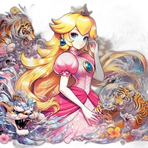 dress, animal, dragon, crown transparent PNG cut-out