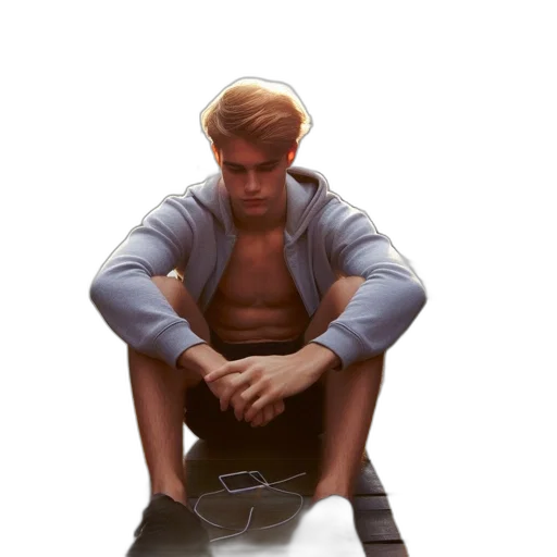 jacket, shoes, face, creature transparent PNG cut-out