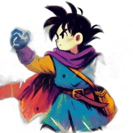 jacket, staff, dragon, concept art transparent PNG cut-out