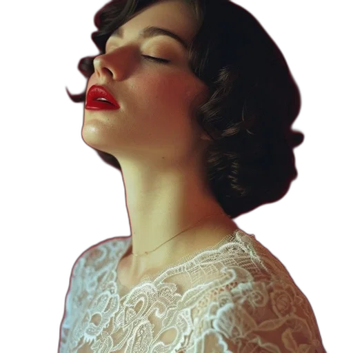 dress, jewelry, face, staff transparent PNG cut-out