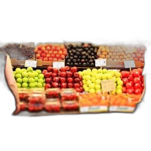 food, photorealistic, 3d render, colorful transparent PNG cut-out
