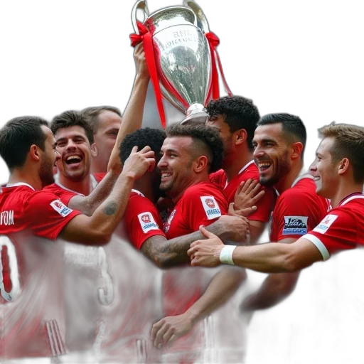 bayern, players, celebrate, their transparent PNG cut-out