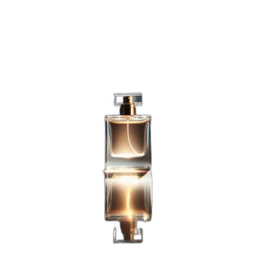 bottle, jewelry, crown, 3d render transparent PNG cut-out