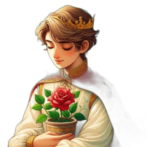 crown, flower, dress, face transparent PNG cut-out