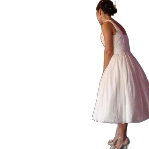 dress, shoes, staff, crown transparent PNG cut-out