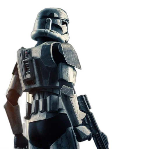 robot, weapon, concept art, 3d render transparent PNG cut-out