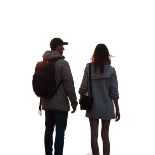 jacket, umbrella, hat, dress transparent PNG cut-out