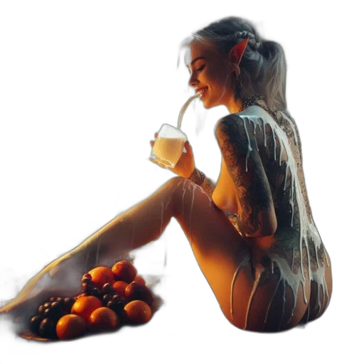 dress, bottle, food, jewelry transparent PNG cut-out