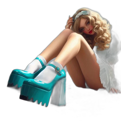 shoes, 3d render, photorealistic, concept art transparent PNG cut-out