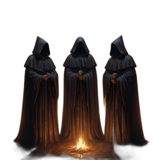 staff, jacket, mask, dress transparent PNG cut-out