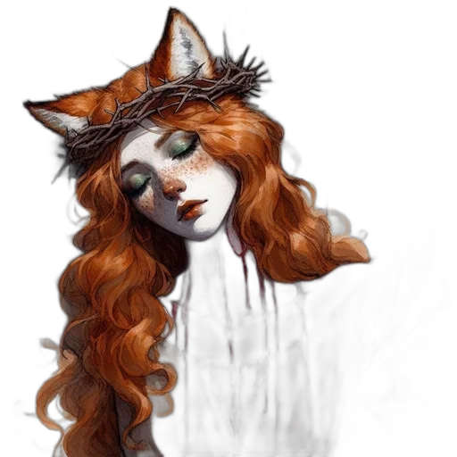 fantasy art, concept art, watercolor, photorealistic transparent PNG cut-out