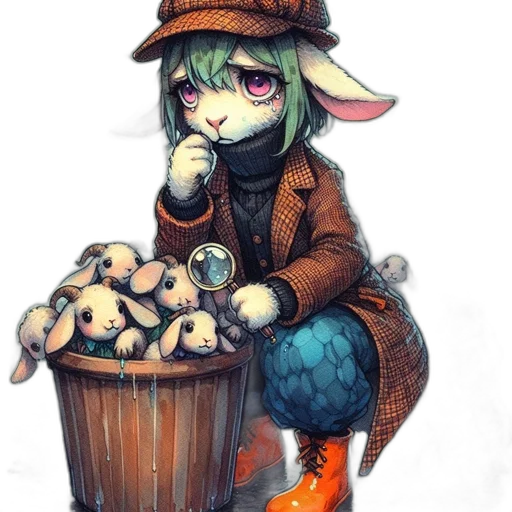 hat, creature, jacket, animal transparent PNG cut-out