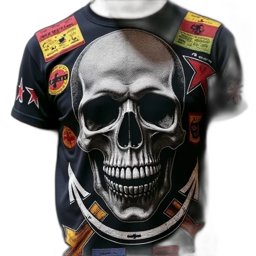 photorealistic, captain, shirt, patches transparent PNG cut-out