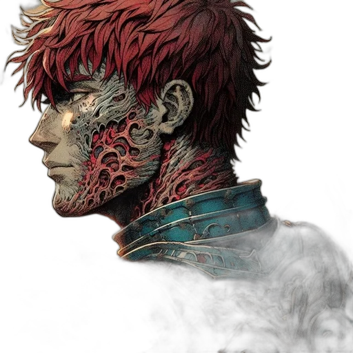 face, dragon, comic book art, concept art transparent PNG cut-out