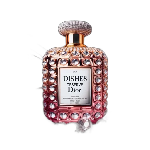 bottle, dress, extravagant, perfume transparent PNG cut-out