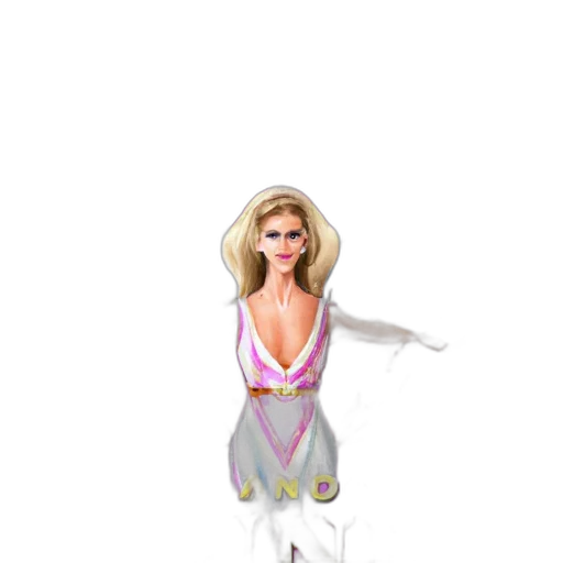dress, 3d render, concept art, cartoon transparent PNG cut-out