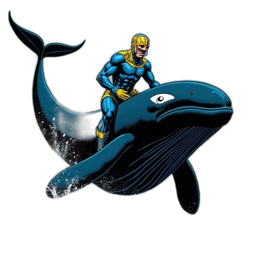 comic book art, concept art, 3d render, underwater transparent PNG cut-out