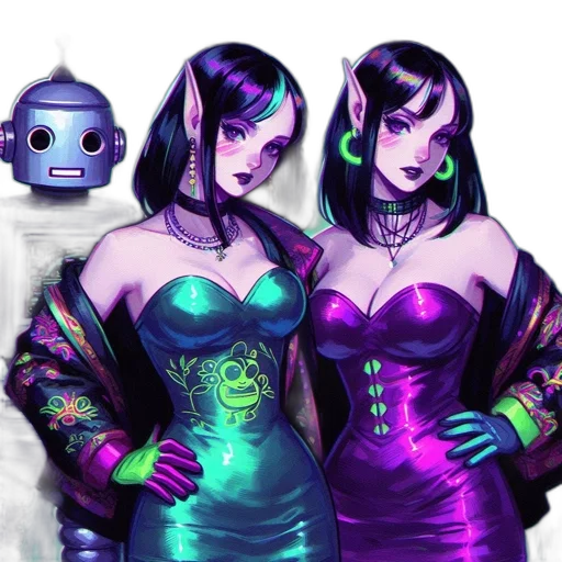 robot, mask, concept art, cyberpunk transparent PNG cut-out