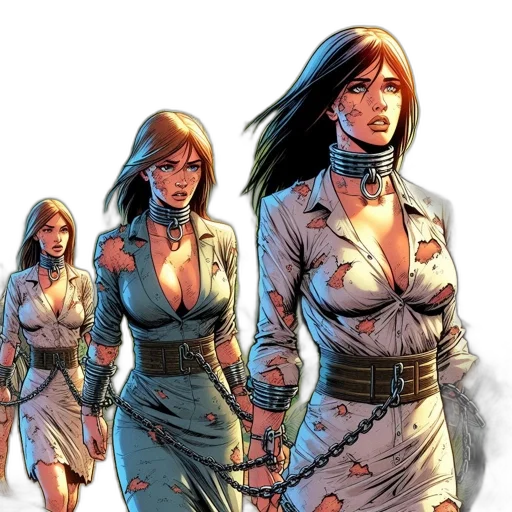 comic book art, concept art, cyberpunk, fantasy art transparent PNG cut-out