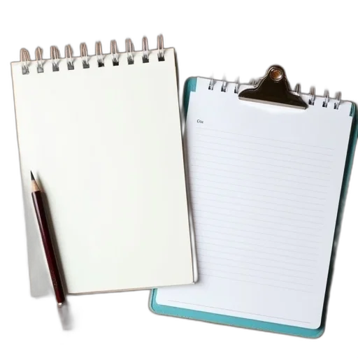 staff, classroom, planners, notepad transparent PNG cut-out