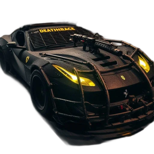 car, weapon, dragon, 3d render transparent PNG cut-out