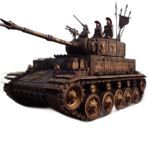 weapon, car, 3d render, concept art transparent PNG cut-out