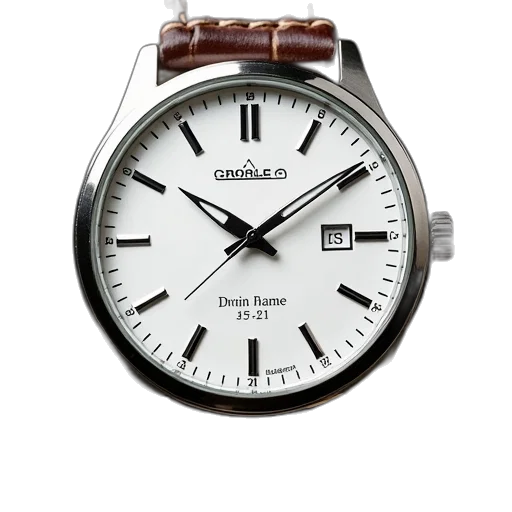 photorealistic, 3d render, seiko, quartz transparent PNG cut-out