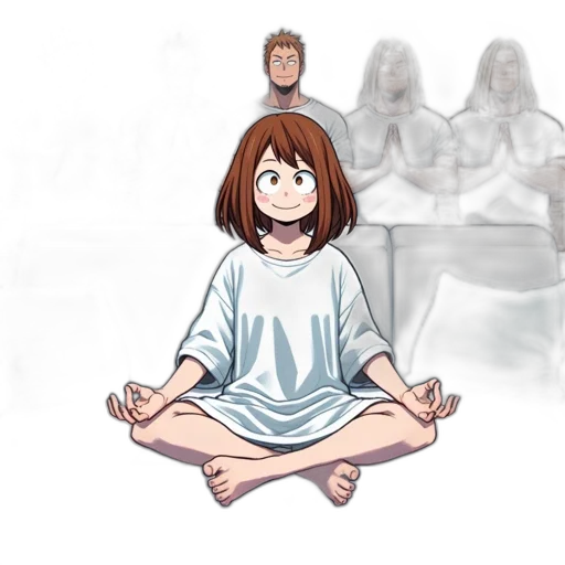 creature, staff, hair, dress transparent PNG cut-out