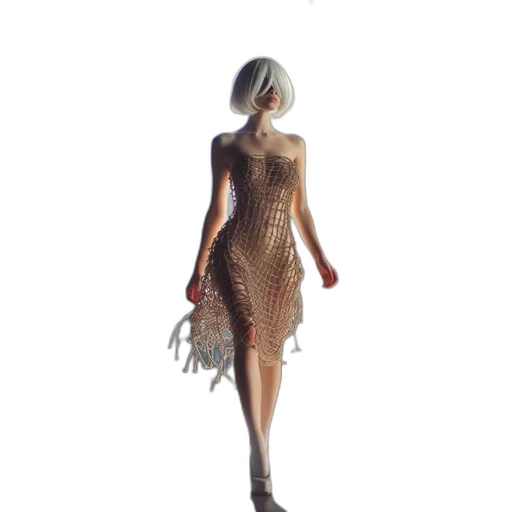 dress, jewelry, 3d render, concept art transparent PNG cut-out