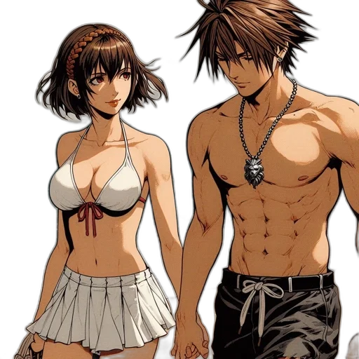 anime, concept art, comic book art, pixel art transparent PNG cut-out