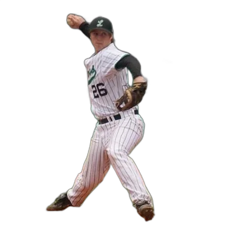 3d render, baseball, player, wearing transparent PNG cut-out