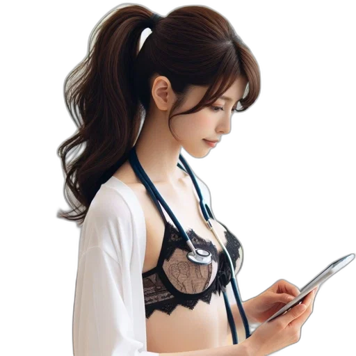 staff, photorealistic, oil painting, anime transparent PNG cut-out