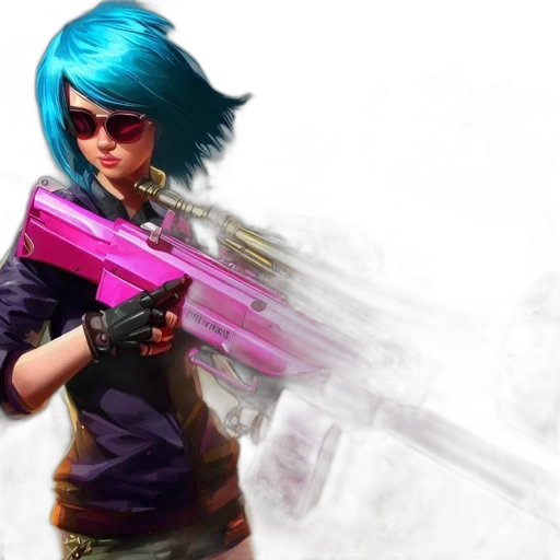 weapon, cyberpunk, concept art, fantasy art transparent PNG cut-out