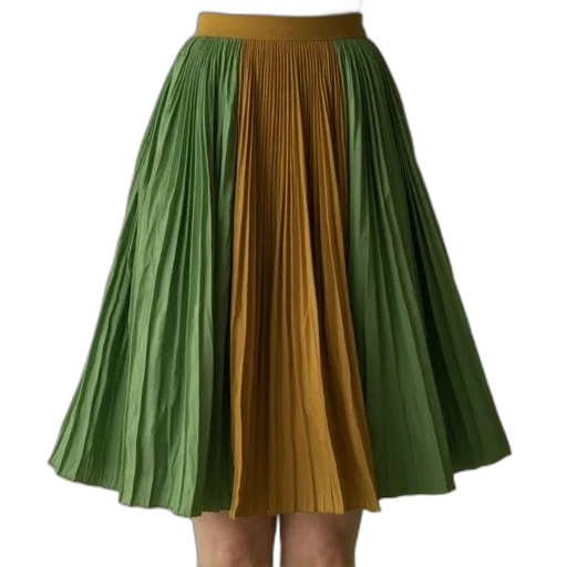 dress, 3d render, green, earth tones transparent PNG cut-out