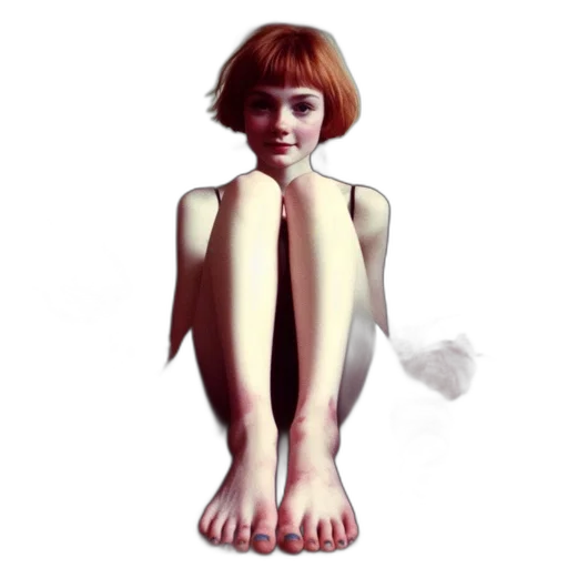 dress, shoes, creature, face transparent PNG cut-out