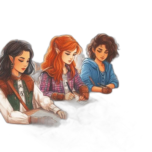 watercolor, concept art, comic book art, pixel art transparent PNG cut-out