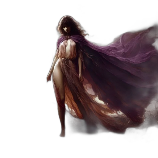 dress, creature, mask, concept art transparent PNG cut-out