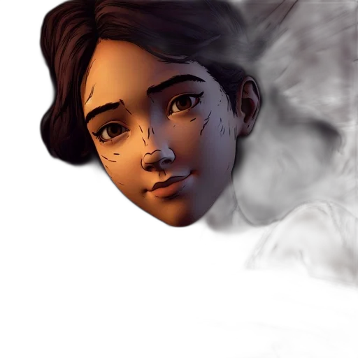 face, mask, concept art, photorealistic transparent PNG cut-out