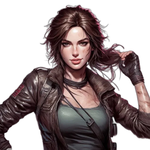 jacket, comic book art, concept art, cyberpunk transparent PNG cut-out