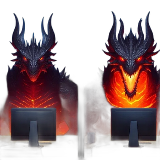 dragon, mask, concept art, fantasy art transparent PNG cut-out