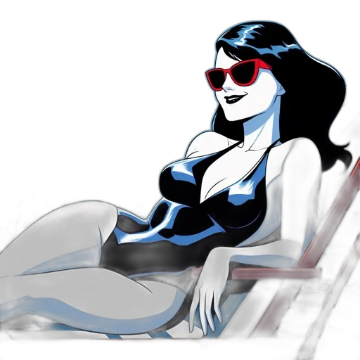 comic book art, cartoon, concept art, 3d render transparent PNG cut-out