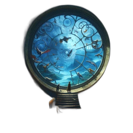jewelry, staff, fantasy art, photorealistic transparent PNG cut-out