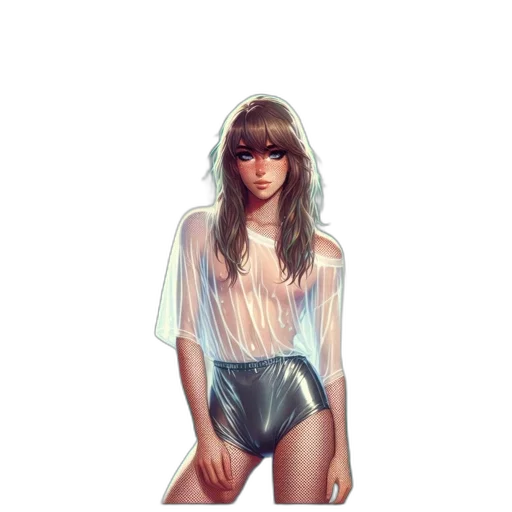 dress, jacket, hair, face transparent PNG cut-out
