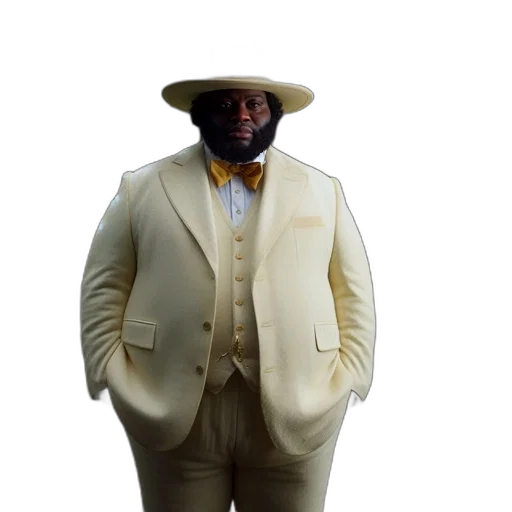 hat, jacket, staff, robot transparent PNG cut-out