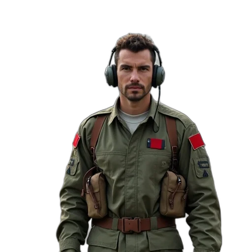 jacket, staff, concept art, photorealistic transparent PNG cut-out