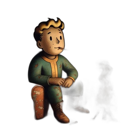 staff, jacket, robot, concept art transparent PNG cut-out