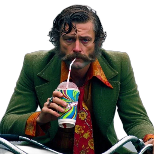jacket, face, food, staff transparent PNG cut-out
