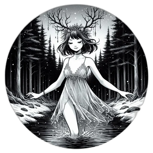 dress, creature, fantasy art, comic book art transparent PNG cut-out