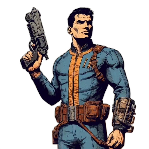 weapon, comic book art, concept art, cartoon transparent PNG cut-out