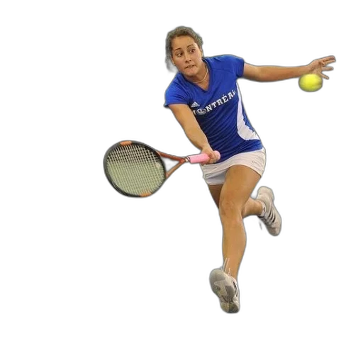 woman, blue, shirt, playing transparent PNG cut-out